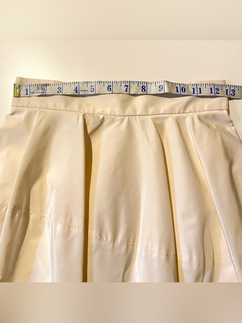 Vintage Yves Saint Laurent YSL 100% Silk Long Skirt Midi Cream White Chiffon XS - Picture 13 of 16